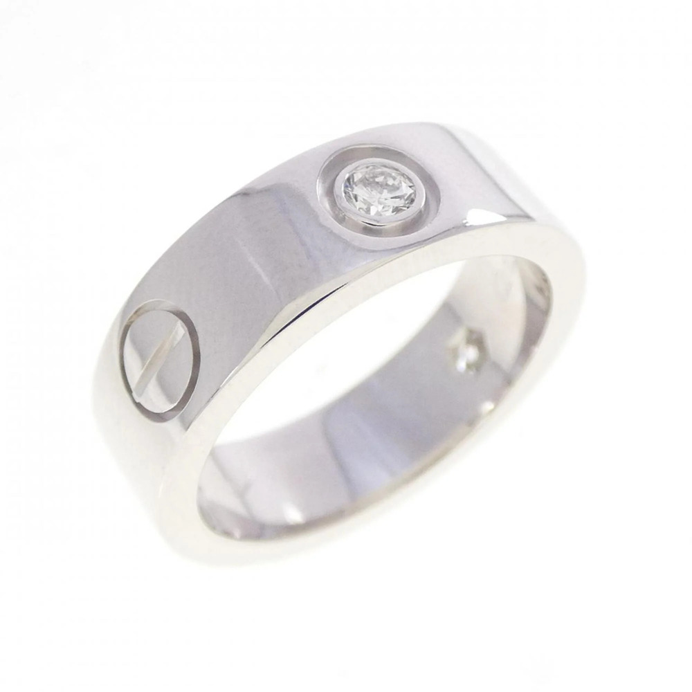 CARTIER Silver Diamond Love Ring
